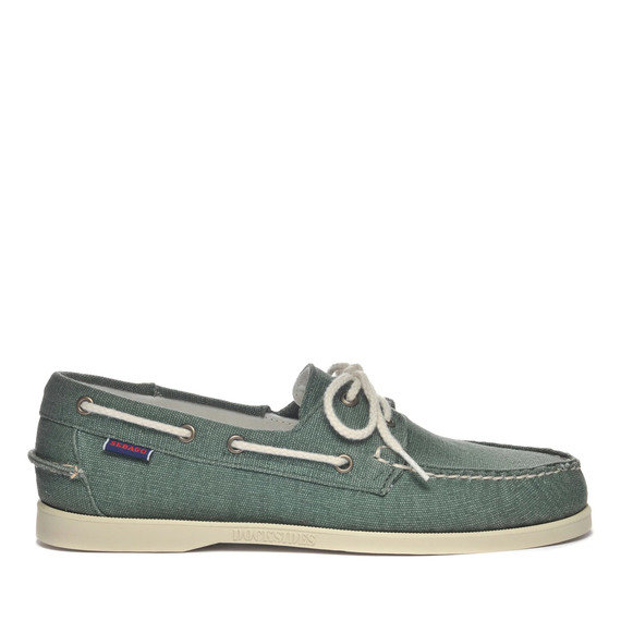 Portland Washed Canvas Boat Shoe