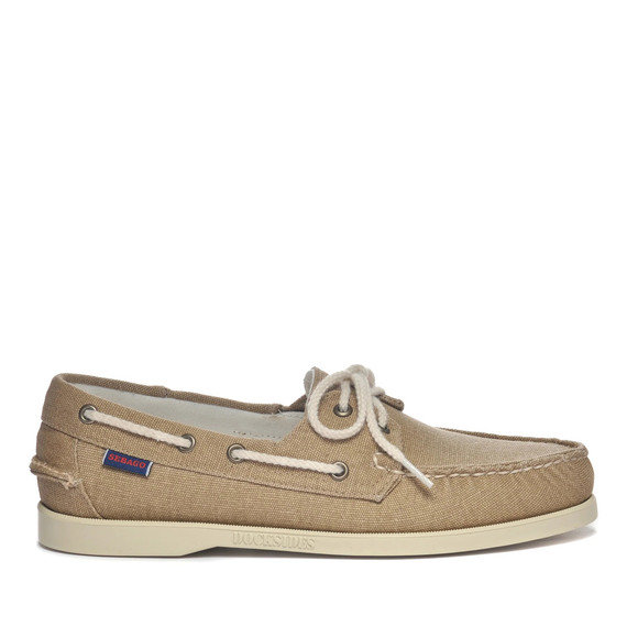 Portland Washed Canvas Boat Shoe