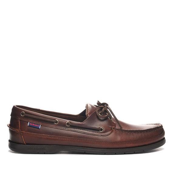 Schooner Waxed Leather Boat Shoe