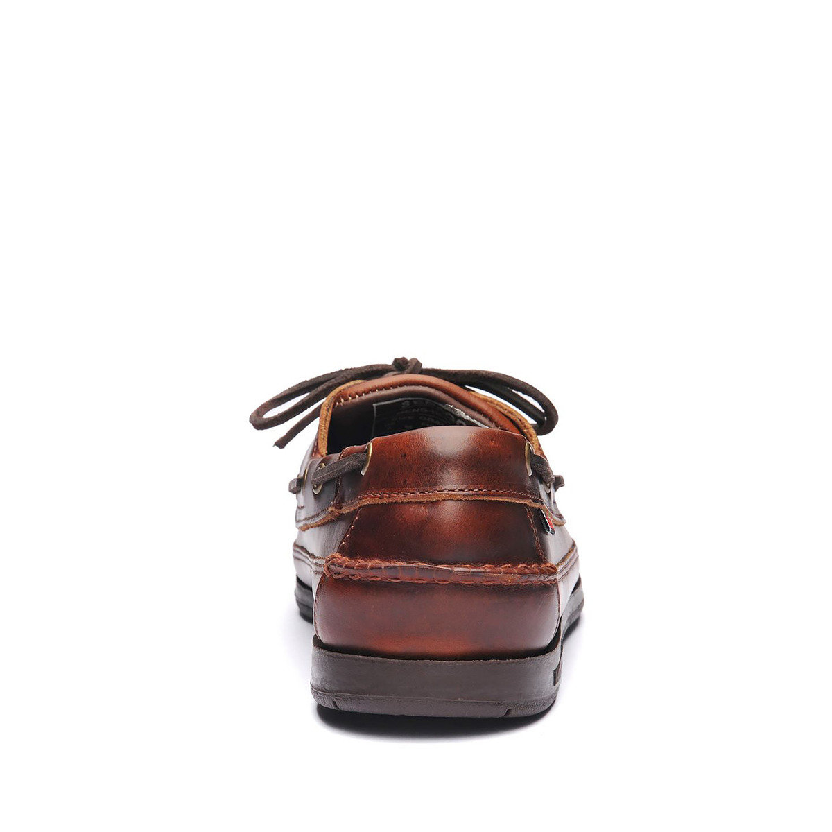 Mens Schooner Waxed Leather Boat Shoe Brown Gum - Mens Sebago® Shoes